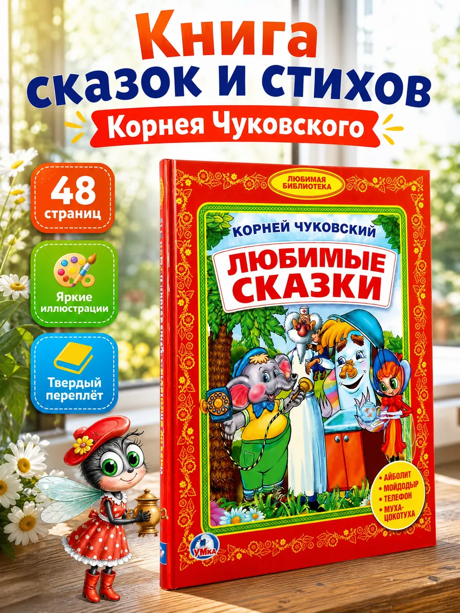 Сказки для малышей книга сборник Корней Чуковский для детей