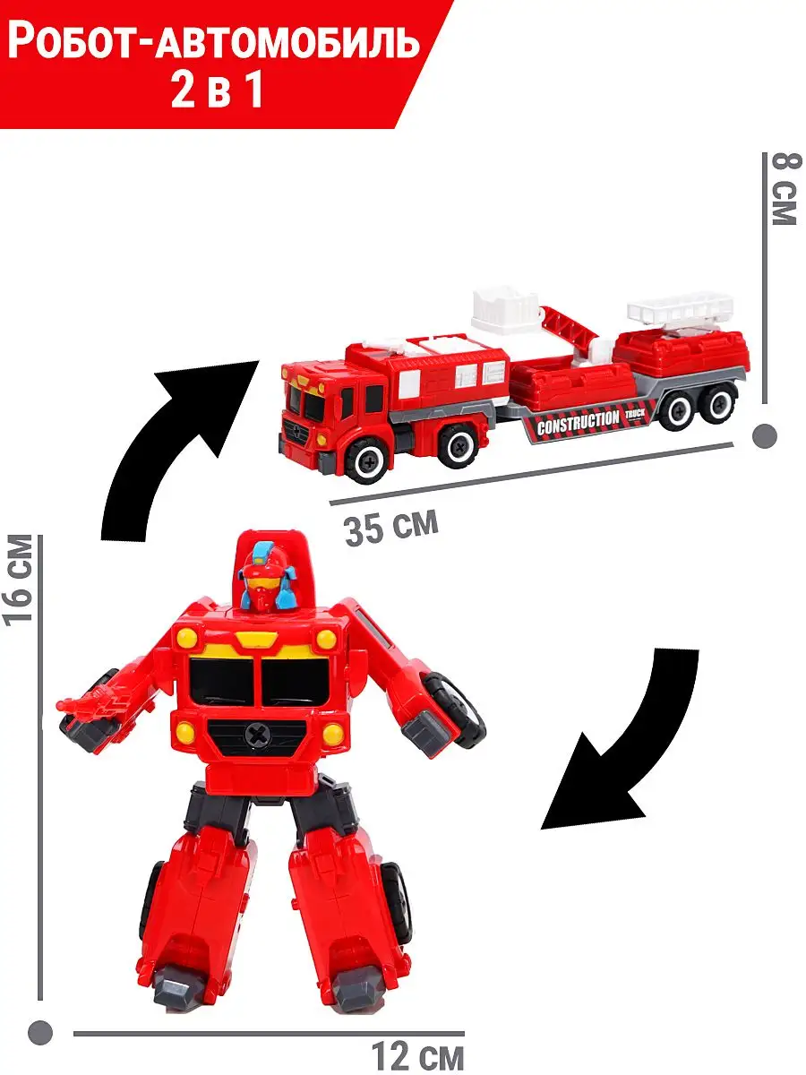 Робот-машинка трансформирующийся Строительная техника Handers 164272602  купить за 697 ₽ в интернет-магазине Wildberries