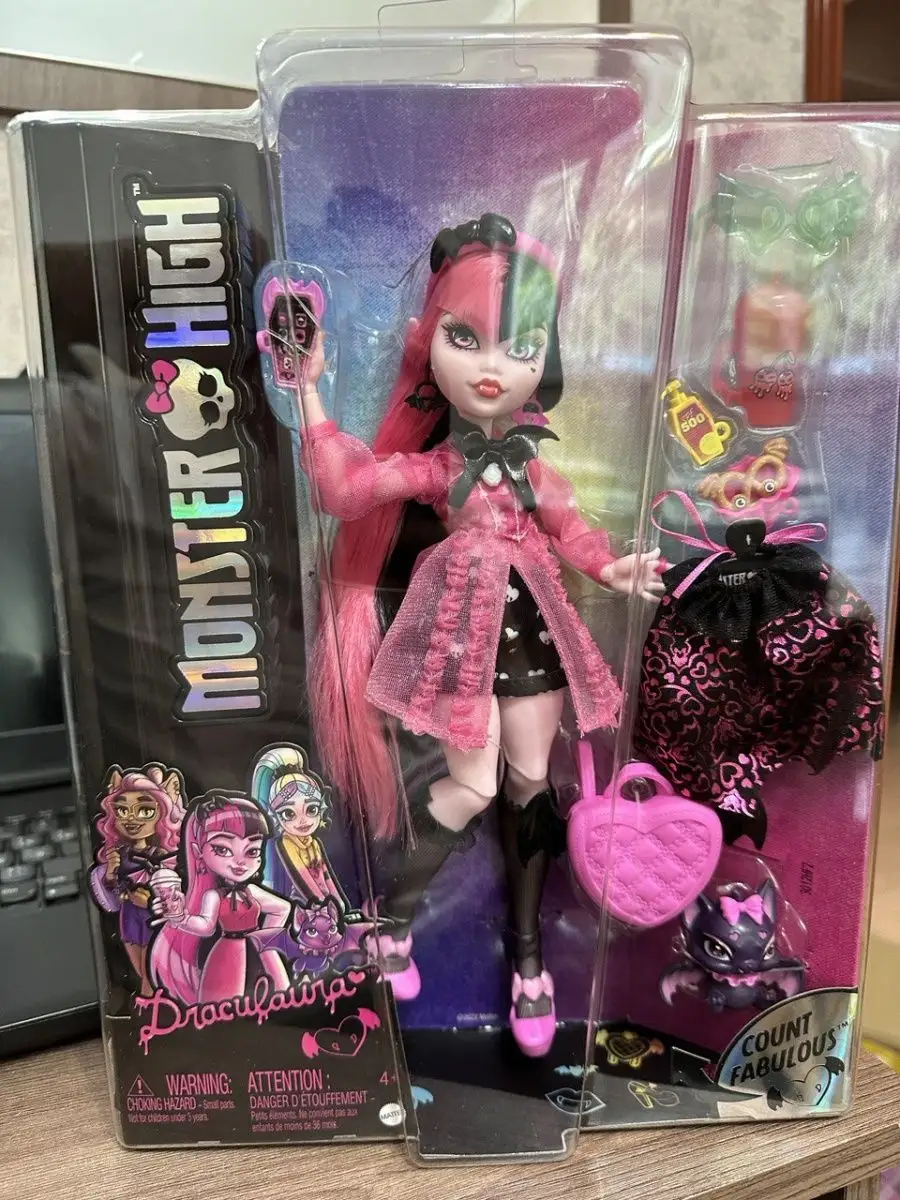 Модная кукла Draculaura HHK51 Monster High 164293872 купить за 4 176 ₽ в  интернет-магазине Wildberries