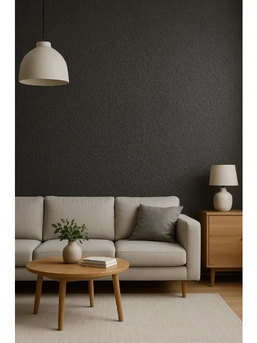 Silk Plaster Декоративная штукатурка Бриз B05 графит до 3,5 кв.м, серый, фото 2
