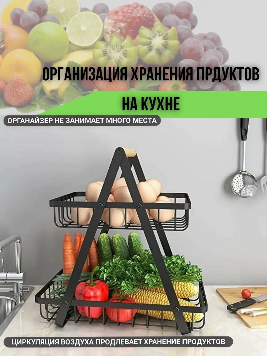 Корзина для фруктов и игрушек. BEST SET 164336468 купить за 873 ₽ в  интернет-магазине Wildberries