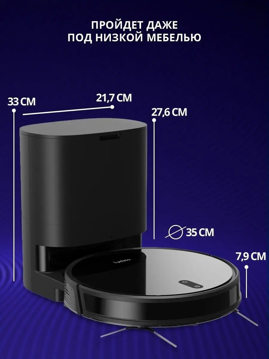 Робот пылесос моющий для дома Lydsto 164414055 купить за 19 647 ₽ в  интернет-магазине Wildberries
