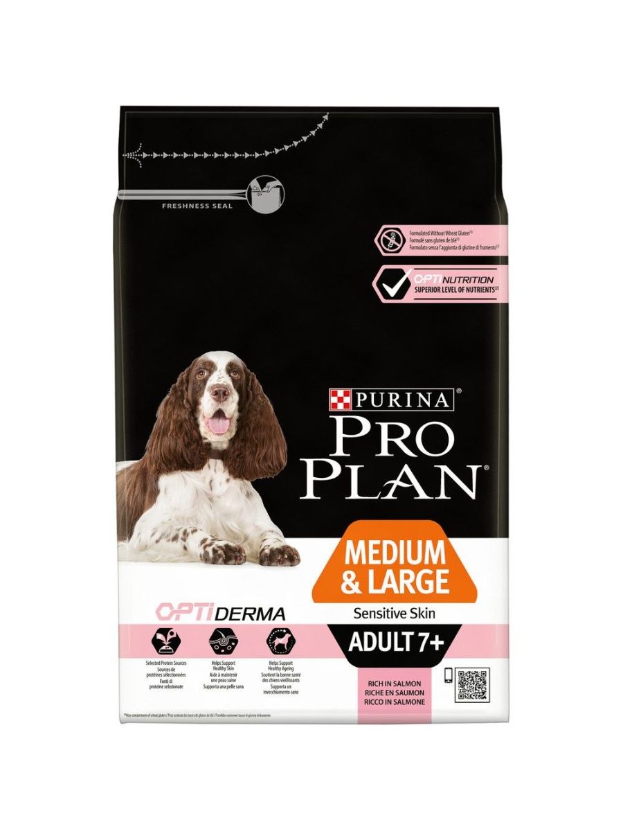 Pro plan medium sensitive skin. Пурина Проплан для щенков средних пород. Purina Pro Plan Dog Medium Adult sensitive Skin Salmon 14 kg. Проплан Медиум Эдалт для собак. Pro Plan Medium large Adult для собак.