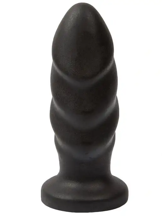ToyForFun Анальная пробка, черная 11см, черный, фото 2