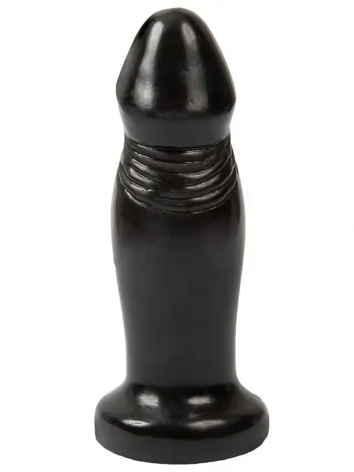 ToyForFun Анальная пробка, черная, 12см, черный, фото 2