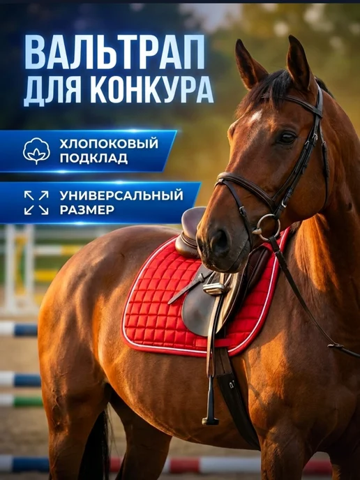 Horse Love Вальтрап для конного спорта, красный, фото 3