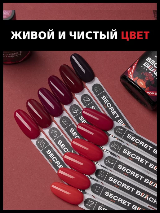 TNL PROFESSIONAL Гель лак для ногтей. Красный, бордовый, винный шеллак, красный, фото 3
