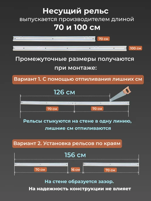 Титан-GS Гардеробная система хранения на 250 см, титан, фото 2