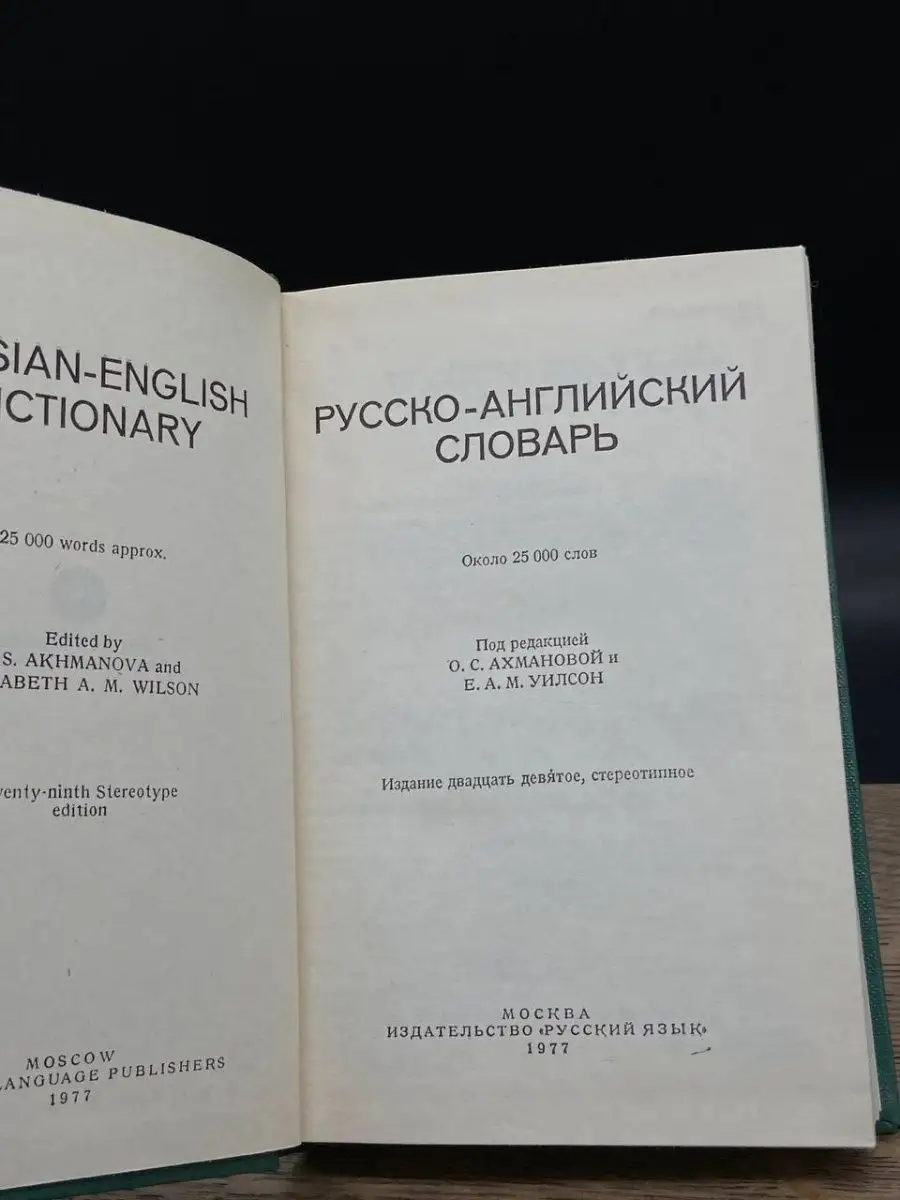 Русско-английский словарь Русский язык 164498855 купить за 112 ₽ в  интернет-магазине Wildberries