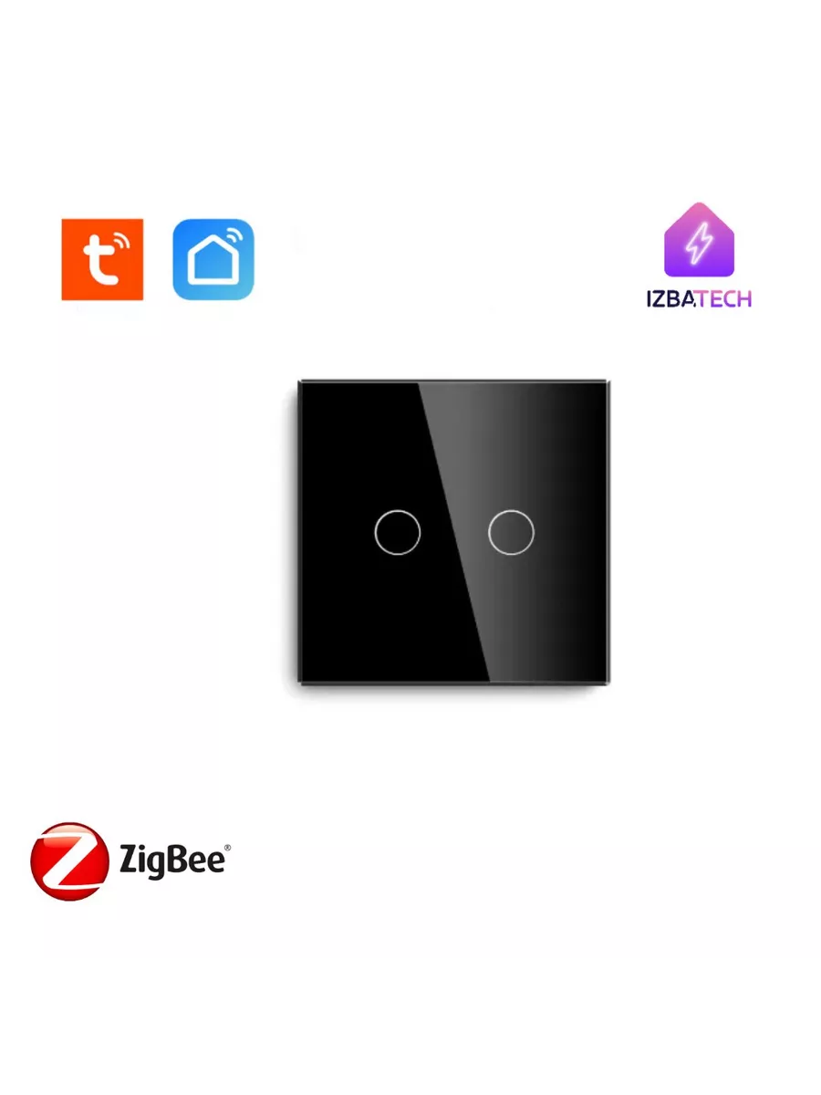 Умный выключатель Zigbee 3.0 для Алисы от Tuya Izba Tech - Умный дом  164585161 купить в интернет-магазине Wildberries