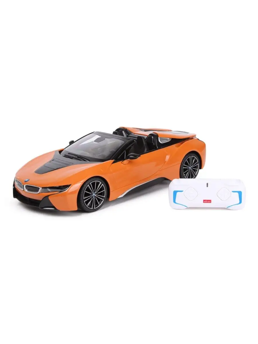 Машина Rastar РУ 1:12 BMW i8 Roadster Оранжевая 95500 Rastar 164589075  купить за 10 741 ₽ в интернет-магазине Wildberries