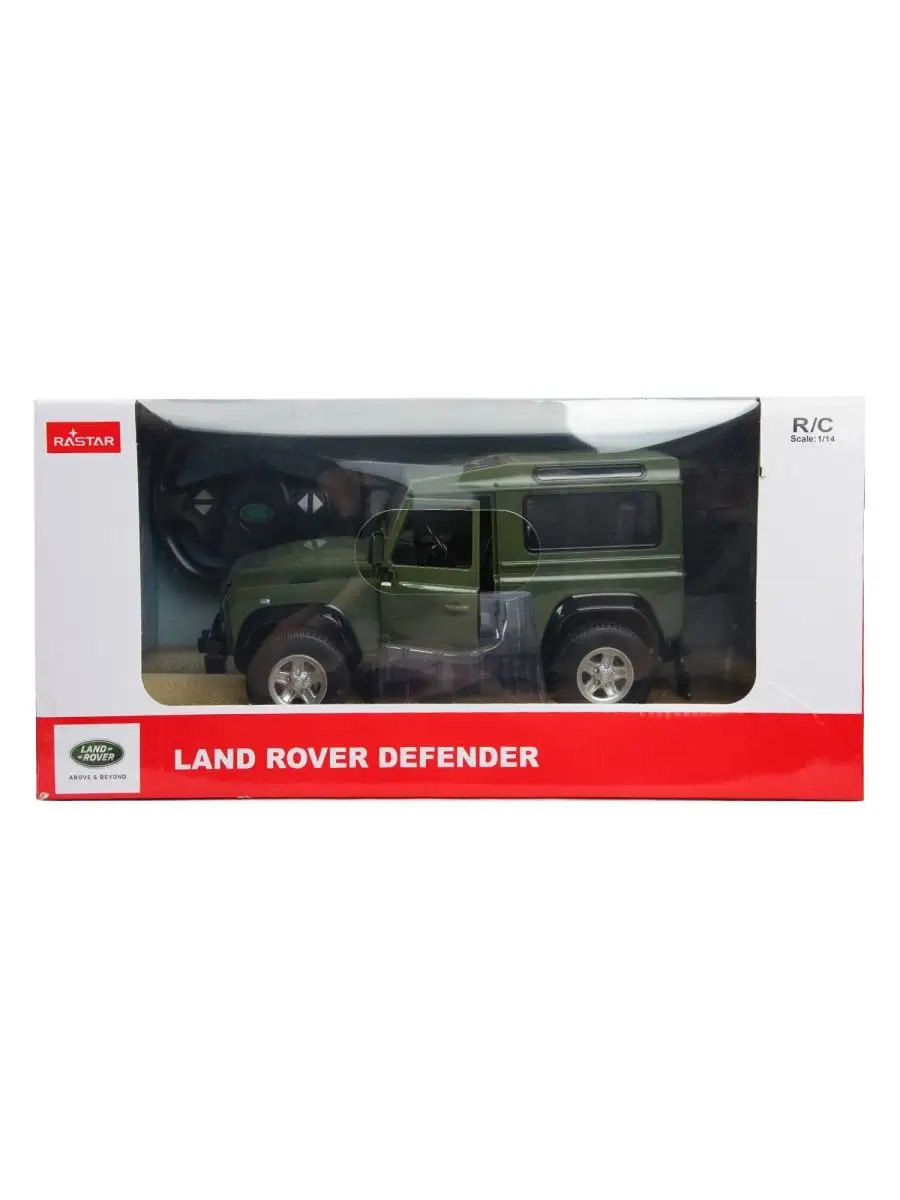 Машина Rastar РУ 1:14 Land Rover Denfender Зеленый 78400 Rastar 164589691  купить за 8 256 ₽ в интернет-магазине Wildberries