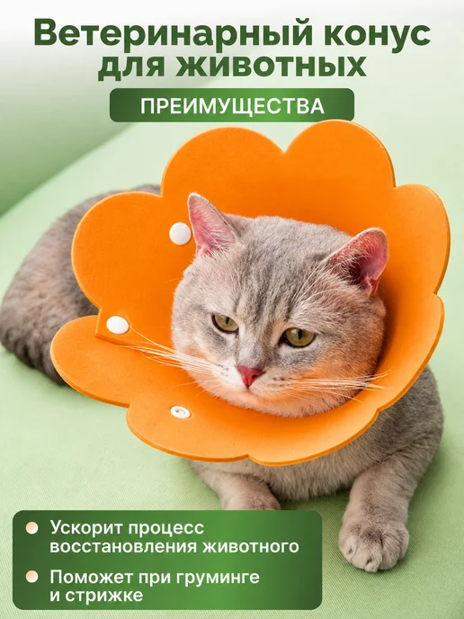 Комфорт+ Защитный ветеринарный воротник для кошек и собак, вариант, фото 4