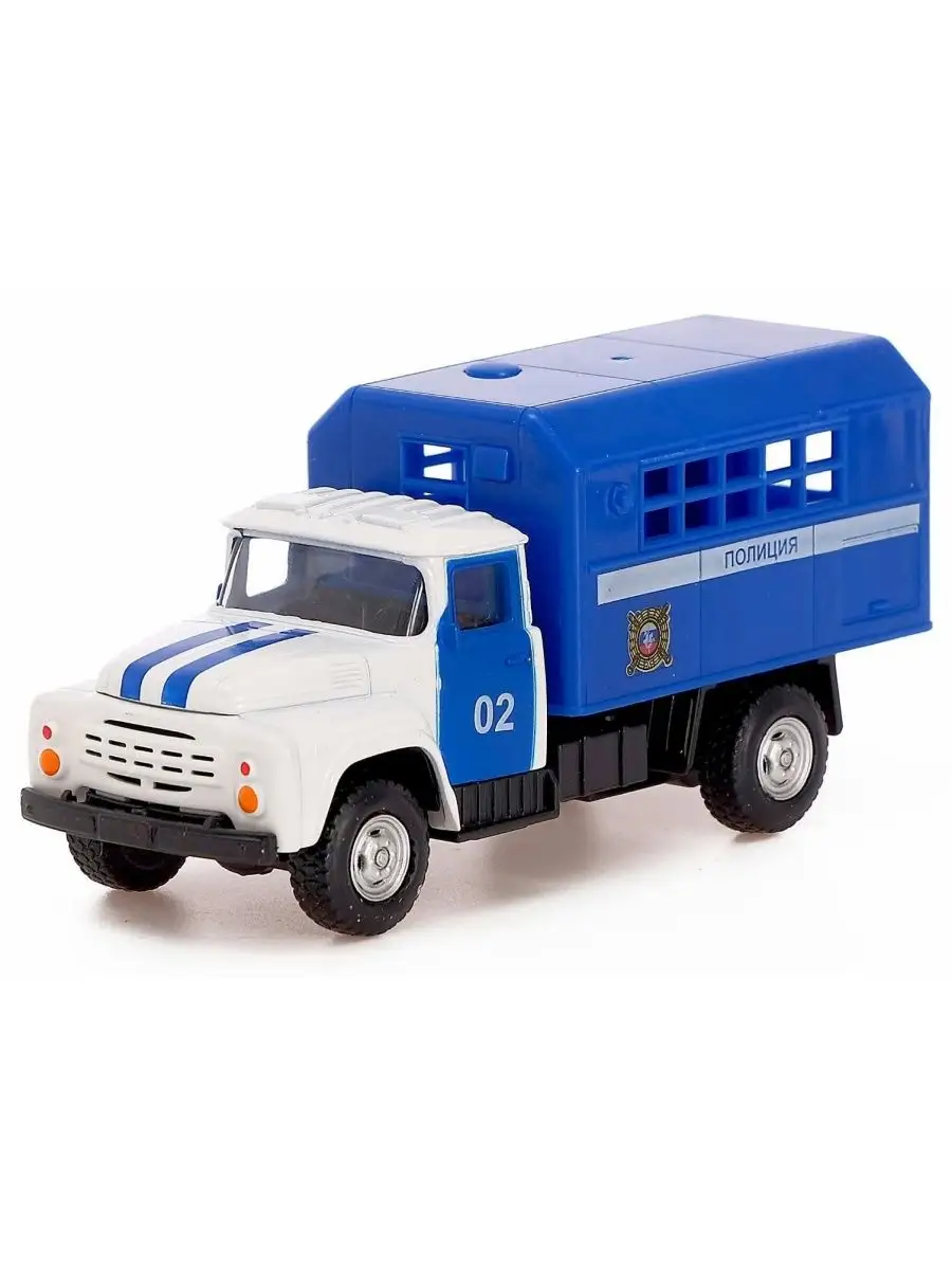 Машинка игрушка детская 1:52 Фургон ЗИЛ-130 Полиция 12 см. 6 Mila_Toys  164607121 купить за 477 ₽ в интернет-магазине Wildberries