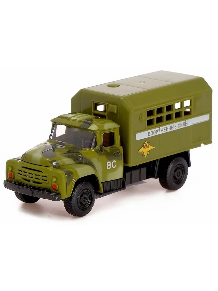 Машинка игрушка детская 1:52 Фургон ЗИЛ-130 Вооруженные силы Mila_Toys  164607172 купить за 528 ₽ в интернет-магазине Wildberries