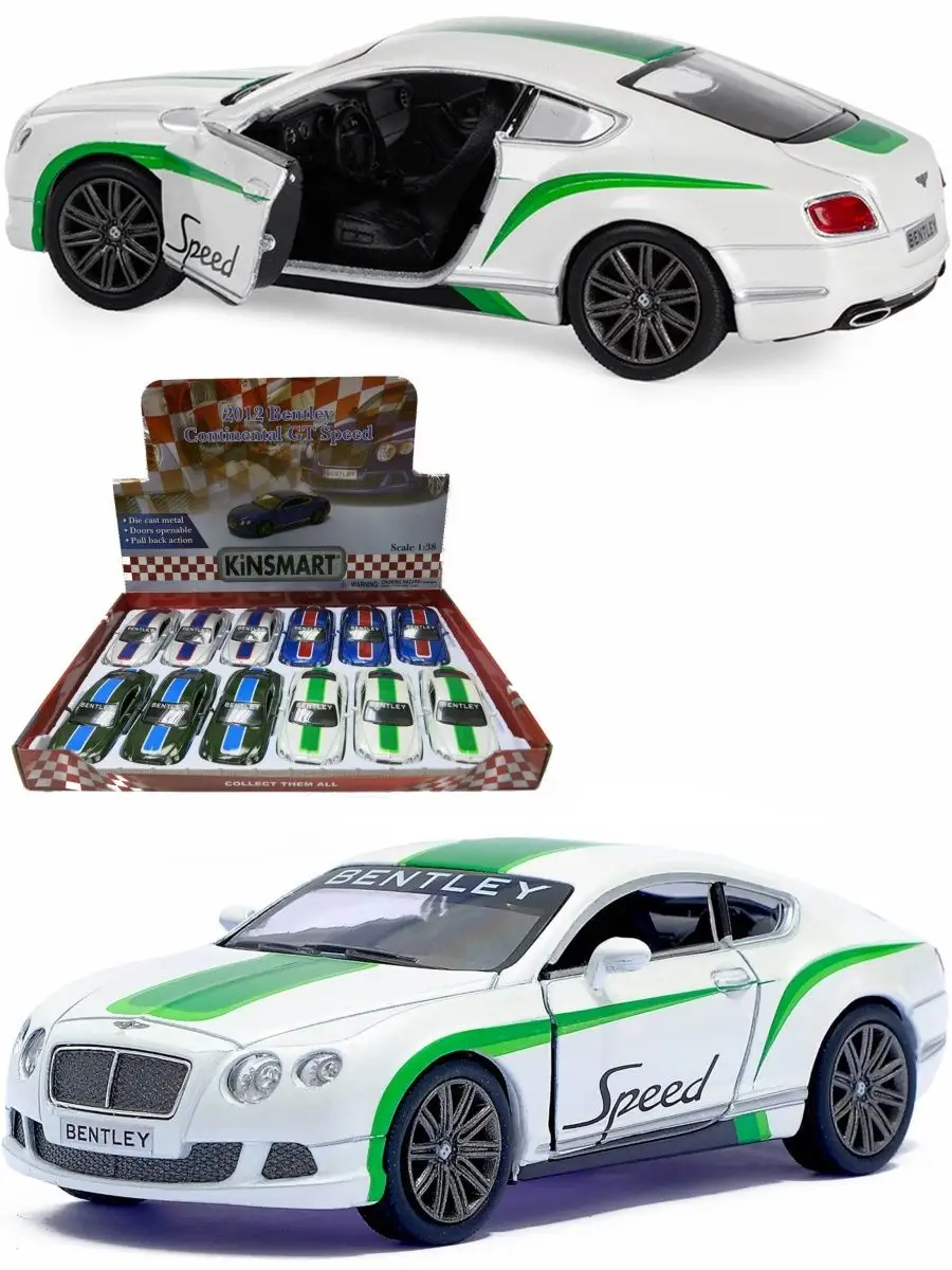 Машинка игрушка металлическая Bentley Continental Mila_Toys 164607648  купить в интернет-магазине Wildberries