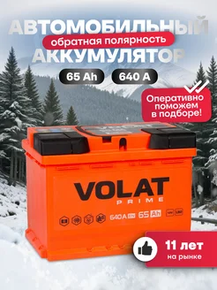 Аккумулятор автомобильный 65 Ач 640 А обратная полярность VOLAT 164618044 купить за 8 502 ₽ в интернет-магазине Wildberries