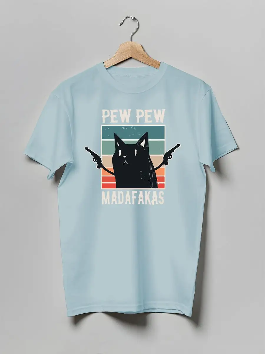 Футболка Кот с пистолетами Pew Pew Madafakas cat Retro Sport 164630197  купить за 869 ₽ в интернет-магазине Wildberries