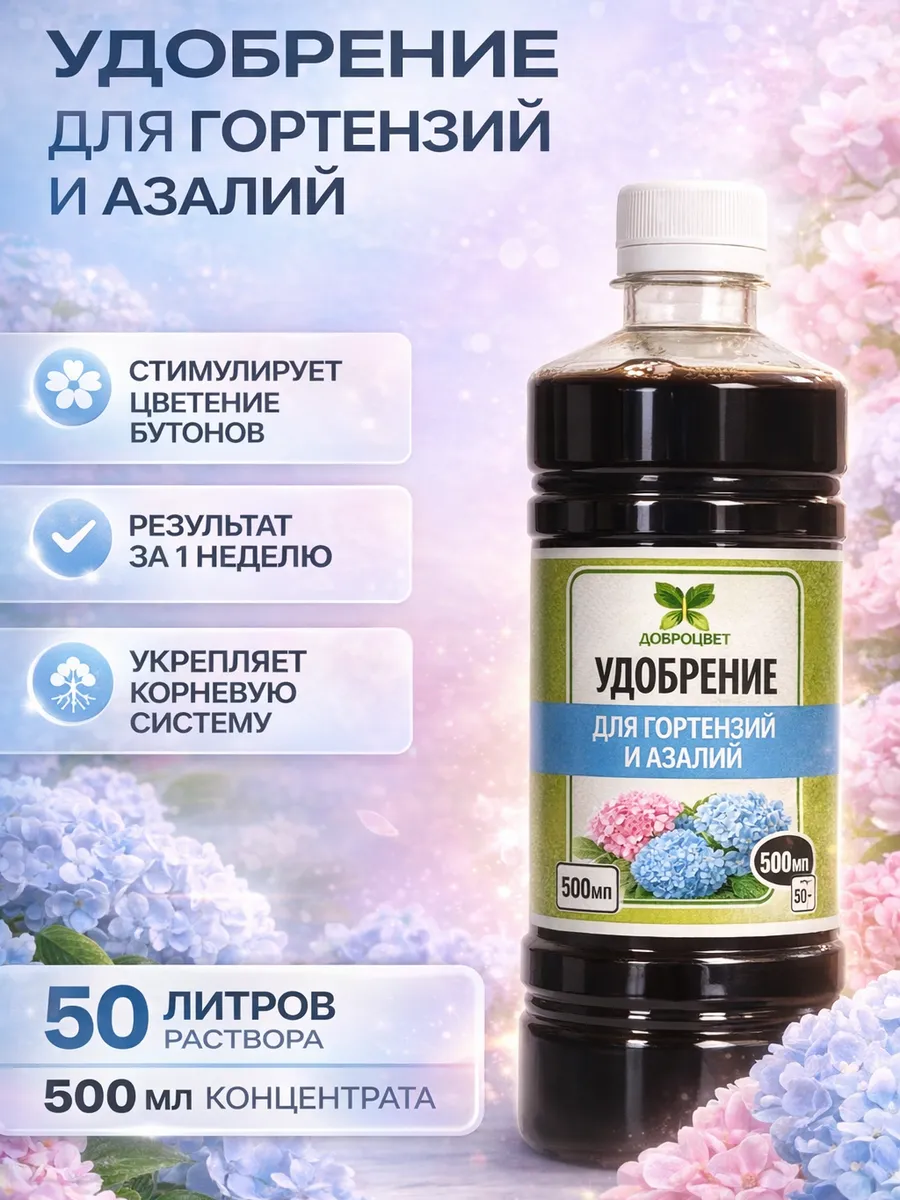 Удобрение для Гортензий садовых и азалий