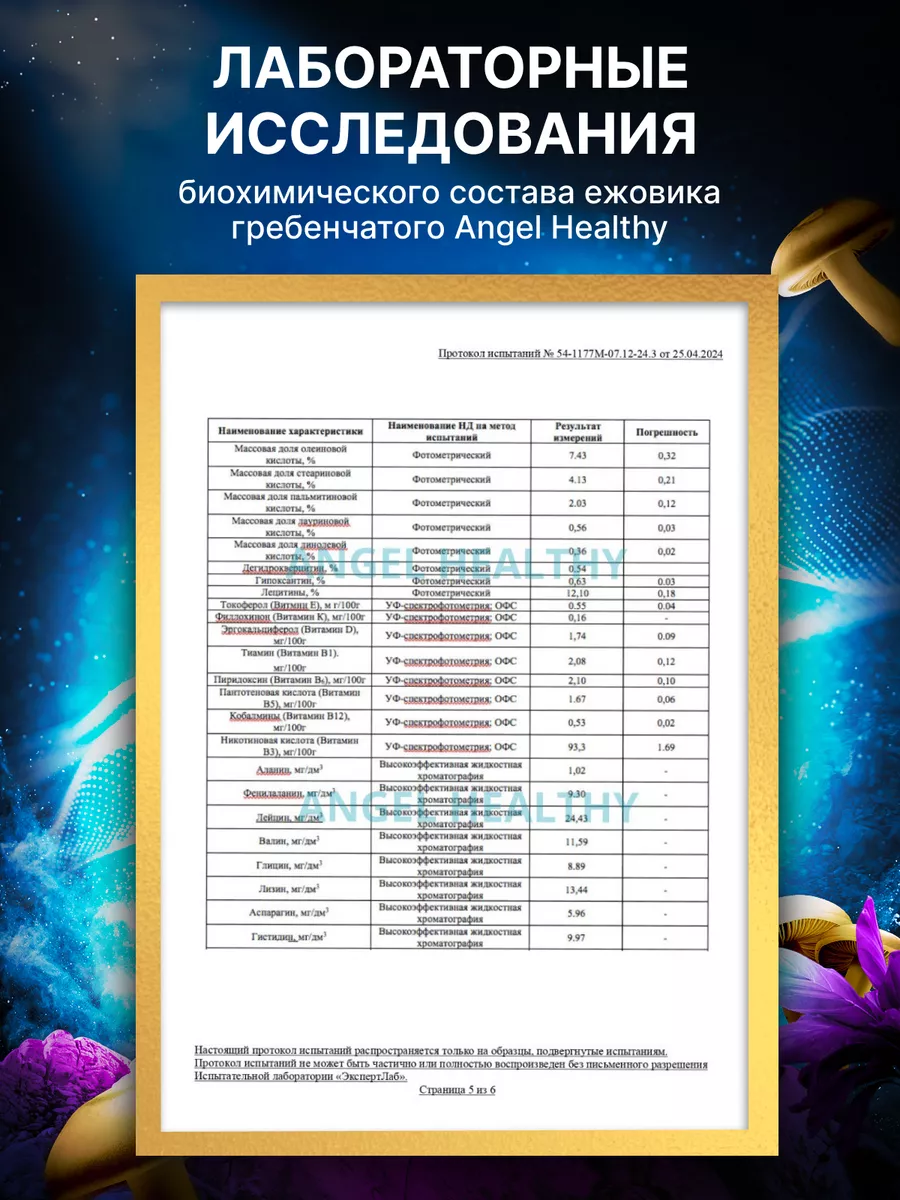 Ежовик гребенчатый мицелий, 200 капсул 700 мг Angel Healthy 164640670  купить за 981 ₽ в интернет-магазине Wildberries