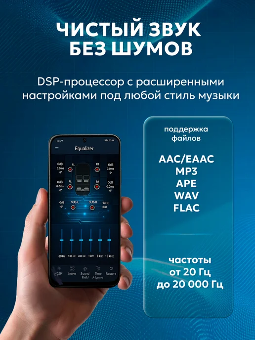 TAKARA Магнитола для автомобиля с блютузом процессорная 1din, вариант, фото 3