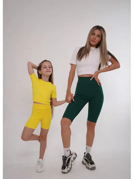 kseniaesm_fitwear Топ детский для физкультуры, желтый, фото 2