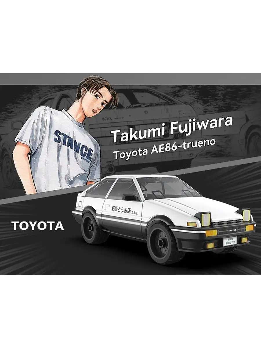 Конструктор 3D машина Toyota AE86 Trueno CaDA 164734961 купить за 767 ₽ в  интернет-магазине Wildberries