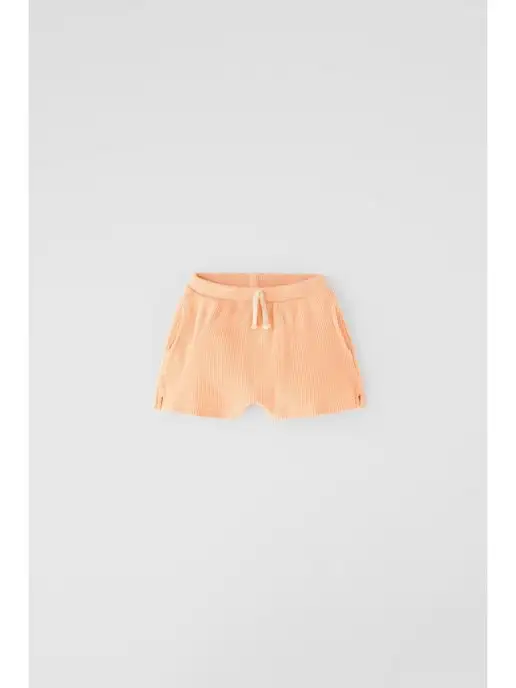 Zara Шорты трикотажные, оранжевый