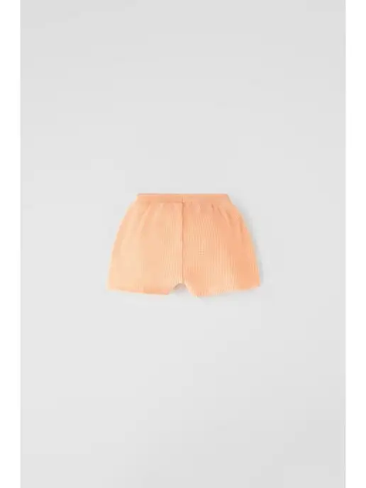 Zara Шорты трикотажные, оранжевый, фото 2