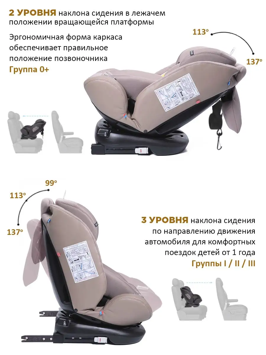 Автокресло поворотное Shelter Isofix 0-36кг BabyCare 164804472 купить за 10  311 ₽ в интернет-магазине Wildberries