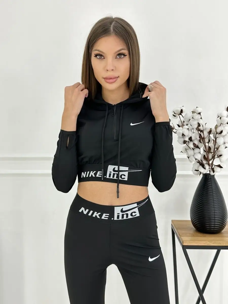 Женский топ Nike Pro Crop Top - Pink/Black AQ купить | Nike | онлайн - магазин Аякс•Спорт
