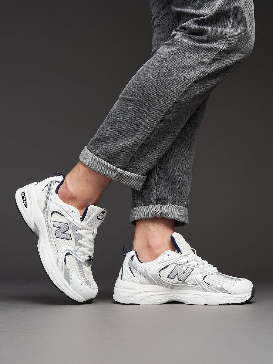 New balance 530 white silver