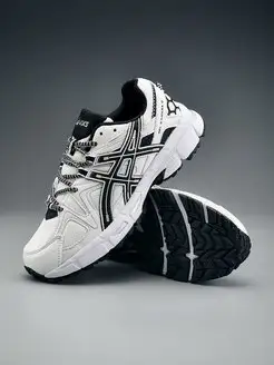 Кроссовки бело черные летние ASICS 164864535 купить за 4075 ₽ в
