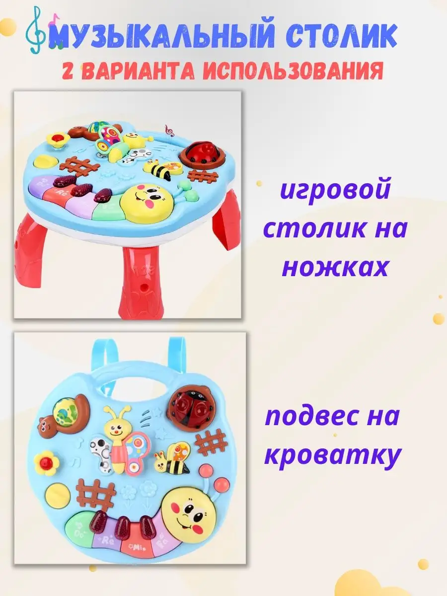 Интерактивная игрушка Elefantino Столик - купить с доставкой на дом в СберМаркет