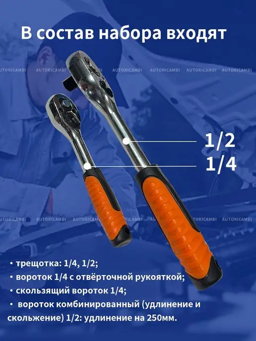 Профессиональный набор инструментов 61, черный, фото 3