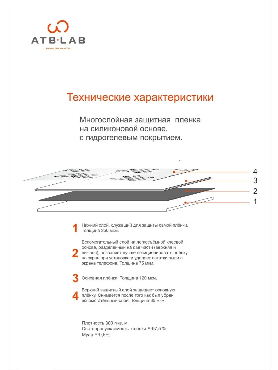 Гидрогелевая защитная пленка на Apple iPhone 11 XR ATB-LAB 164879735 купить  в интернет-магазине Wildberries