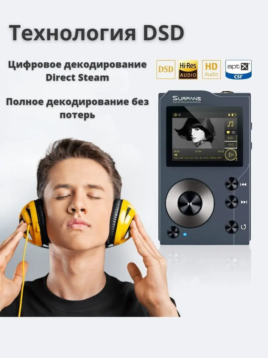 Плеер mp3 портативный беспроводной Bluetooth стерео Hi Fi 32 SmartZone  164909486 купить за 10 439 ₽ в интернет-магазине Wildberries