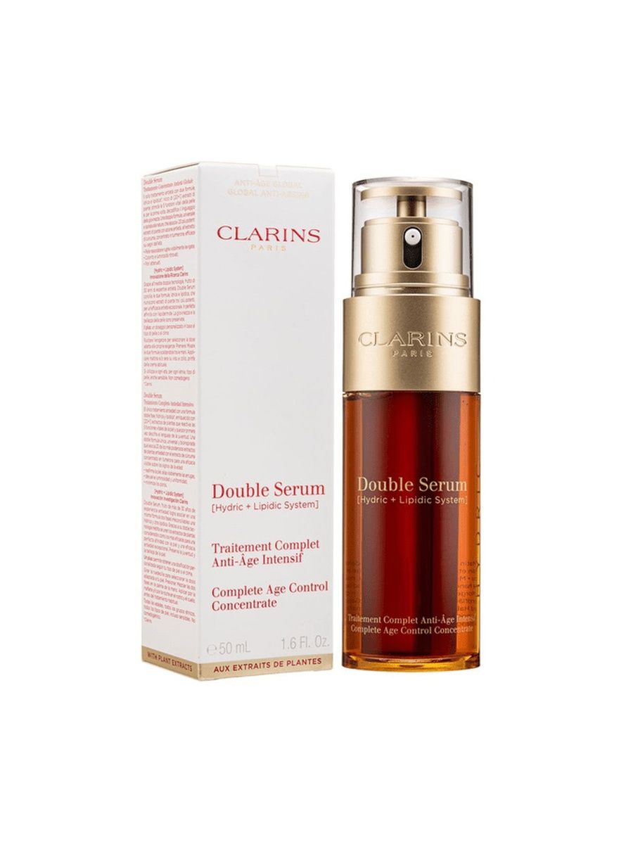 Омолаживающая сыворотка clarins. Clarins Double Serum 50ml. Сыворотка кларанс Дабл серум. Double Serum 50 мл. Кларанс сыворотка для лица.