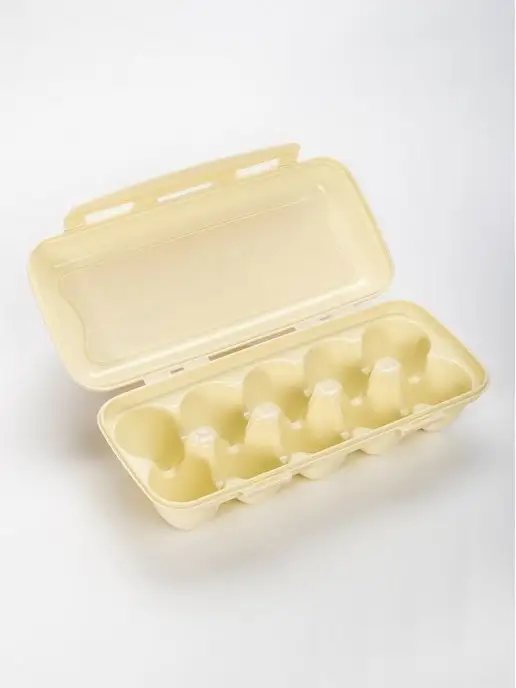 ELF plast Контейнер для яиц пластиковый, бежевый, фото 3