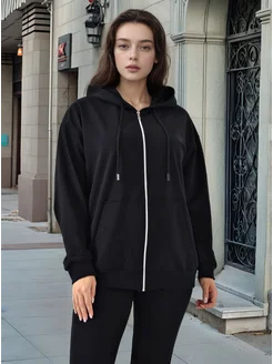 Зип худи оверсайз BURHAN TEX 165010361 купить за 887 ₽ в интернет-магазине Wildberries