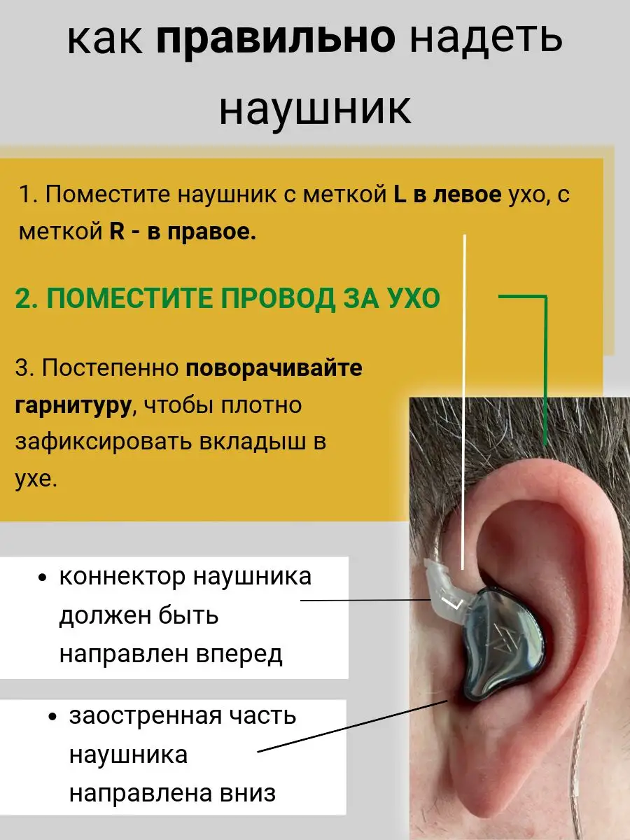 наушники проводные с микрофоном KZ EDCX KZ acoustic SHOP 165026708 купить  за 818 ₽ в интернет-магазине Wildberries