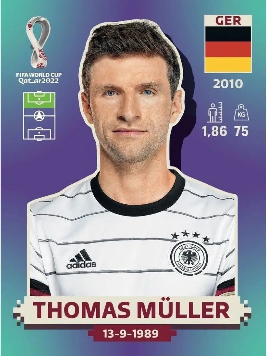 FIFA World Cup Qatar 2022 наклейки с футболистами PANINI 165072655 купить в  интернет-магазине Wildberries