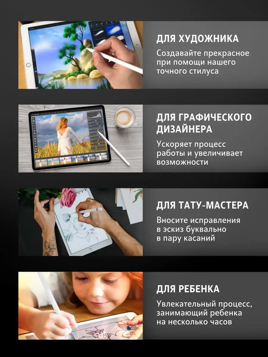 Стилус для планшета и телефона, pencil универсальный SAMESHOP 165086069  купить за 882 ₽ в интернет-магазине Wildberries