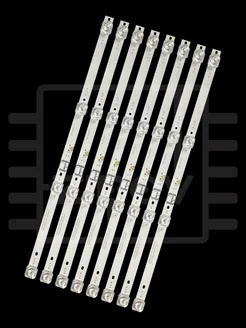 Подсветка CC02500D410V07 3V 410mm 4led (комплект 8шт) Zipov