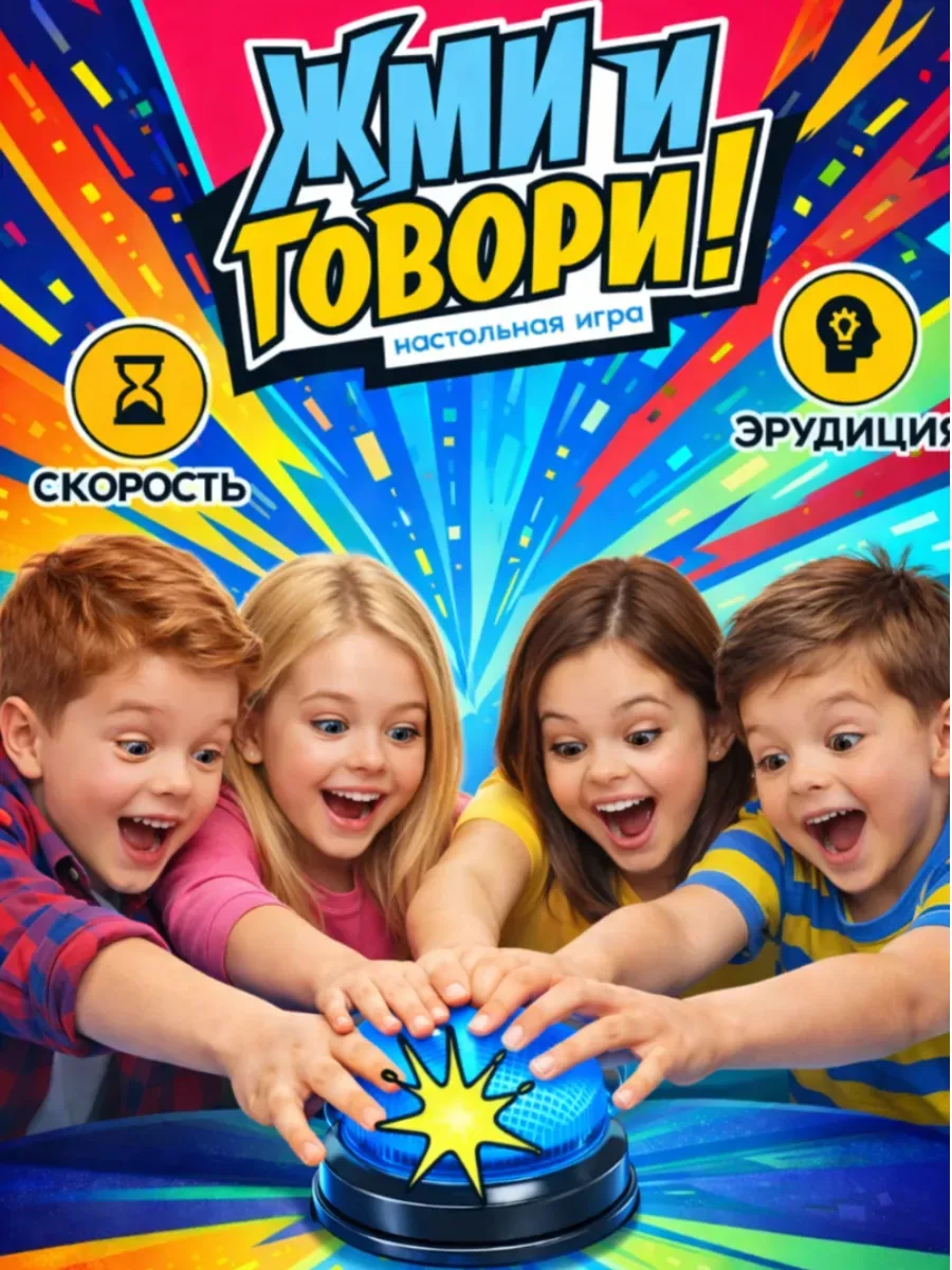 Настольная игра для детей Жми и говори