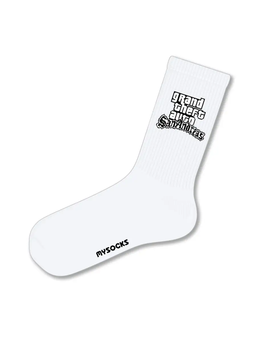 Носки с принтом Гта Gta San Andreas Си Джей CJ MySocks 165158010 купить за  349 ₽ в интернет-магазине Wildberries