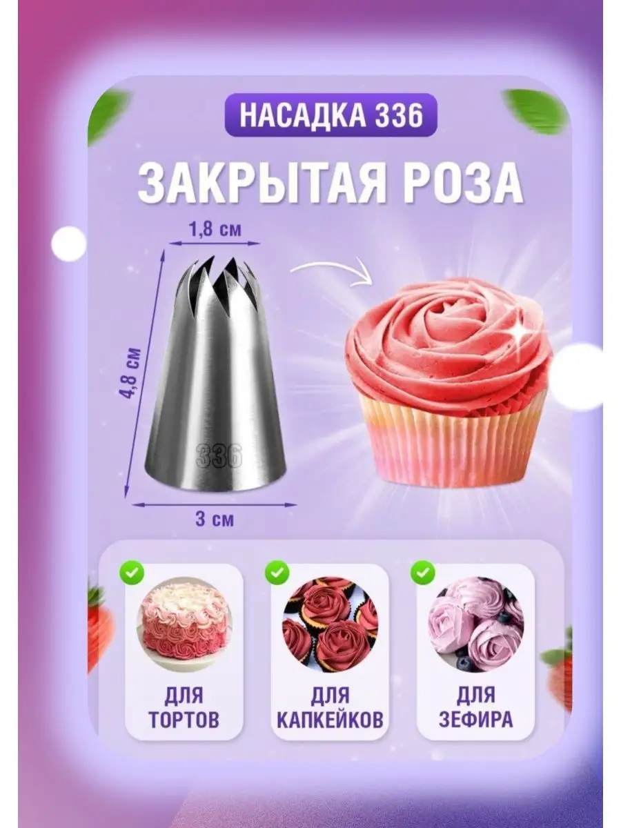 Кондитерские насадки для крема. Cake Decorating Nozzles orehovo-tortik.ru