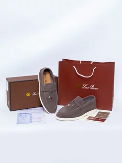 Лоферы женские из натуральной замши SUMMER WALK Loro Piana 165200713 купить за 3 389 ₽ в интернет-магазине Wildberries