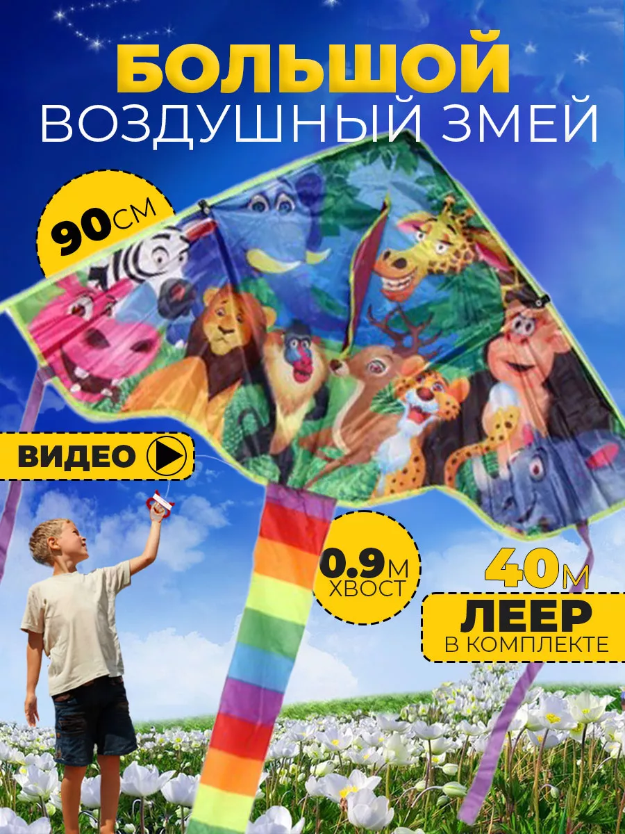 Воздушный Змей для ребенка большой