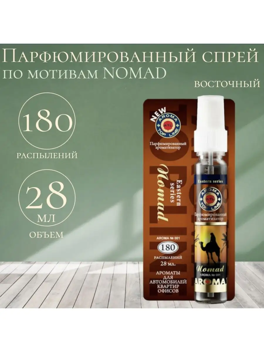 Освежитель-спрей воздуха для дома Nomad AROMA-TOPLINE 165229032 купить за  547 ₽ в интернет-магазине Wildberries